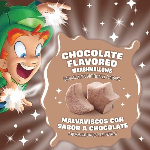 Lucky Charms Chocolatey Chocolate Cereal with Marshmallows, Kids Breakfast Cereal, Made with Whole Grain, 10.6 oz