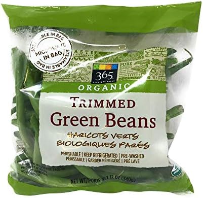 365 by Whole Foods Market, Organic Trimmed Green Beans, 12 Ounce