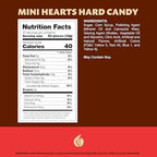 Mini Candy Hearts | 1-Pound Bag | Assorted Fruit Flavors Hard Candy | Rainbow Hearts for Easter Candy Buffets, Snacking, Party Favors, Dessert Topping, and Gifting