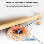 AQWEI 360° Rotatable Adjustable Cleaning Mop, Extendable Wall Cleaning Mop, Spin Mops for Floor Cleaning
