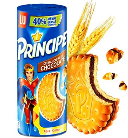 LU - Prince Chocolate Biscuits - 3 packs - 300g per pack - Chocolate chip flavored cookies - With chocolate nuggets - Rich in cereals - Cocoa cream filling sandwiched