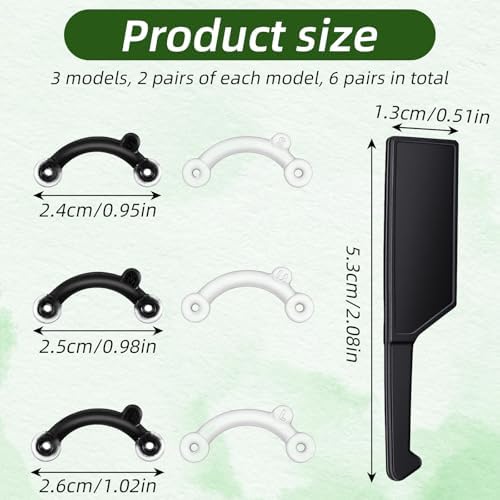 6Pairs Nose Lifter, Nose Shaper, Noses Up Lifting Shaping Clip, Noses Job Insert for Rhinoplasty Shaping, No Pain Invisible Shaper Tool Straightening Beauty Kit Women Men (Black + Transparent)