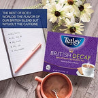 Tetley British Blend Premium Decaf Black Tea, Decaffeinated Tea, 40 Teabags (Pack of 6), Rainforest Alliance Certified