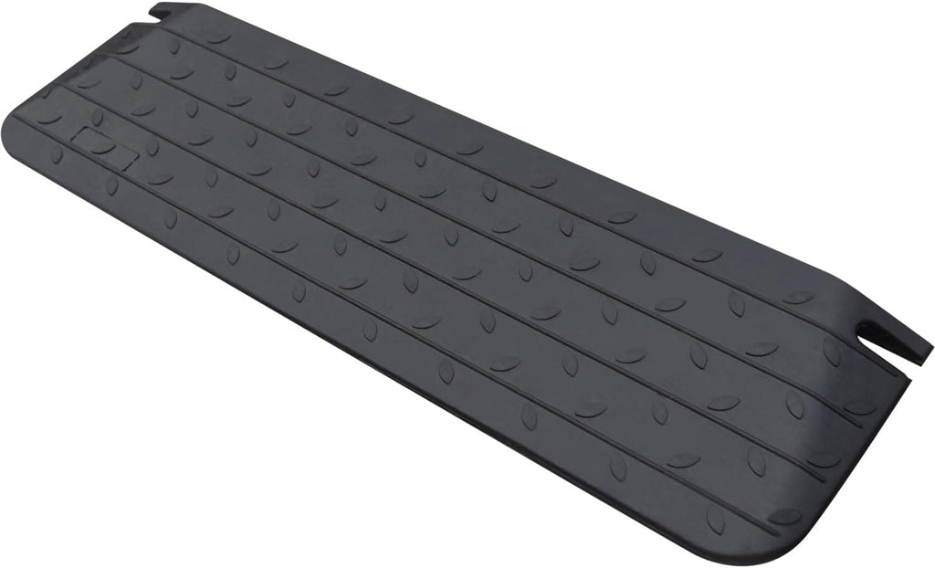 1" - 4" Rise Height Heavy-Duty Rubber Threshold Ramps, Cuttable Entrance Doorway Ramp, Non-Slip Curb Ramps, Loading Ramps for Wheelchair Scooter Car Outdoor Indoor (1.5" Rise - 2Pack)