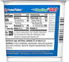 Kellogg's Frosted Flakes Breakfast Cereal Cups, 8 Vitamins and Minerals, Kids Snacks, Original, 25.2oz Case (12 Cups)
