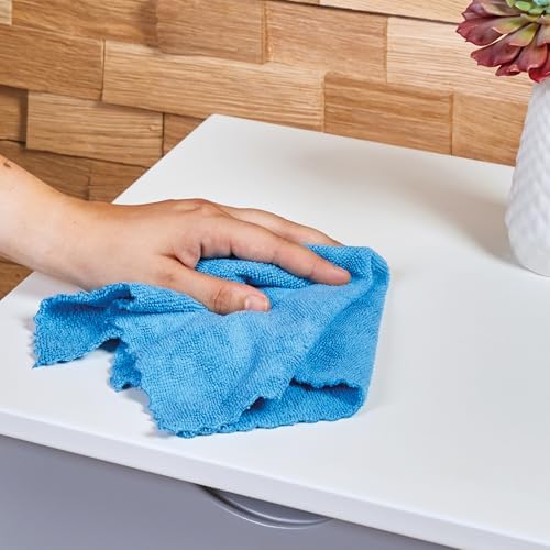 Spontex - 8 + 2 Free Multi-Purpose Microfiber Cloths, 1 Pack of Multicolor Cloths