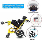 Cerebral Palsy Wheelchair for Children, Lightweight Folding Reclining Wheelchair with Adjustable Headrest/Sitting Position/Armrest Height, Full Lying Ergonomic Design Child & Kids Wheelchairs,Kid's