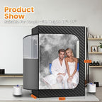 Manastin 2 Person Portable Steam Sauna for Home, 1 or 2 Person Full Body Home Spa with 2 Foldable Chairs,9 Levels of Sauna Tent with Remote Control, (Black, Large)