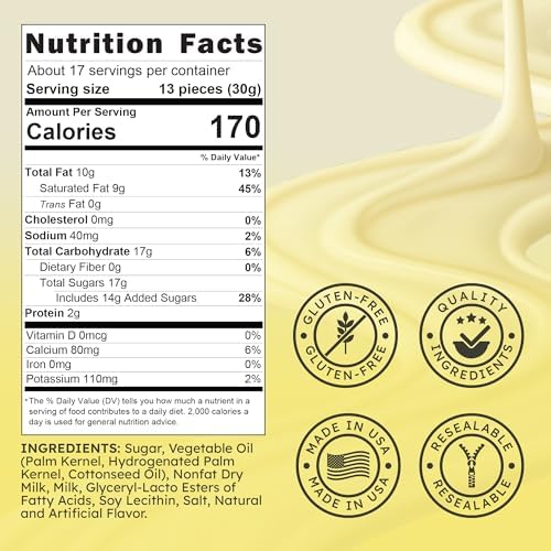 Snackathon Melting Wafers, White Compound Chocolate Coating, 17.6 OZ Resealable Bulk Bag, Smooth & Creamy Candy Melts for Baking, Dipping, Molding & Decorating Desserts