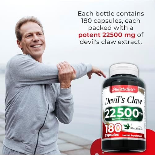 FITO MEDIC'S Lab | Devils Claw |180 Capsules | Devils Claw Herbal Supplement | harpagofito | Ultra high Absorption.