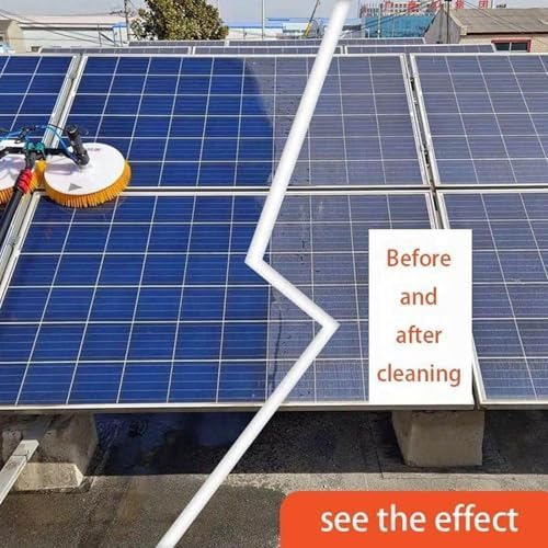 Electric Solar Photovoltaic Panel Cleaning(Double Head),Solar Cleaning Brush,Cleaning Width 65cm,telescopic solar panel cleaning brushes rod,Large Cleaning Range,5.5m