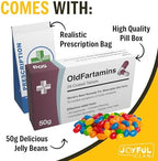 Funny Prank Pill Box with Candy, Gag Gifts for Men, 30th 40th 50th 60th 70th Birthday Gifts for Him or Her, Novelty Joke, Dad Birthday Gift for Boyfriend, Valentines Day Gift for Him
