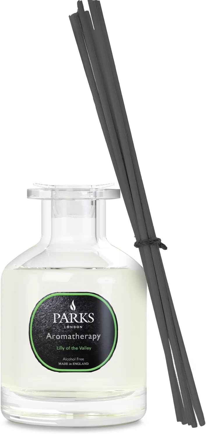 Parks London Lily of The Valley Aromatherapy Diffuser | Floral Home Fragrance | Alcohol-Free | Long-Lasting Scent | Made in The UK | 100ml