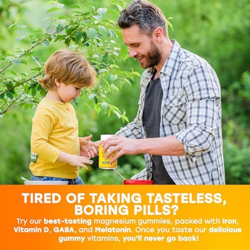 Magnesium Glycinate Gummies 100mg for Kids and Adults - Glicinato de Magnesio