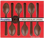 Fruidles Milk Spoons, Candy Hot Stirring, Gourmet Milk Cocoa Stirrers, Non-GMO, Dairy, 2.12 Oz (6 Spoons per Box) (Single-Pack)