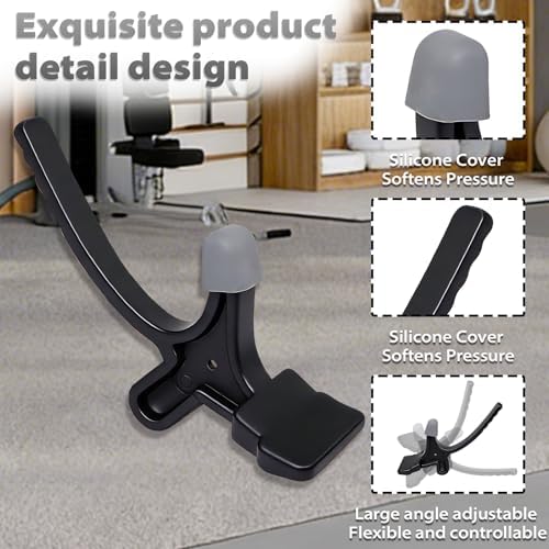 Psoas Release Tool-Hip Hook Psoas Muscle Release Tool Fully Adjustable for Iliacus, Deep Tissue Massage Hip Hook, Portable Psoas & Iliacus Relief Tool and Trigger Point Massage Tool (Black)