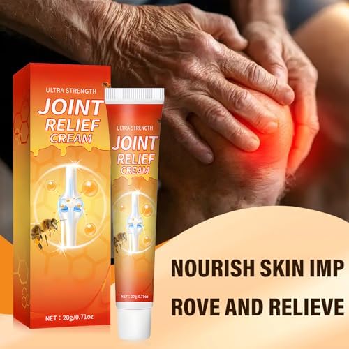 4Pcs Ultra Strength Joint Relief Cream for Knees and Meniscus Ointment, New Professional Care Gel Joint Cream, Natural Joint Relief Gel for Neck,Waist,Back Hand Feet and Leg-Fast Absorbing, Non-Greasy