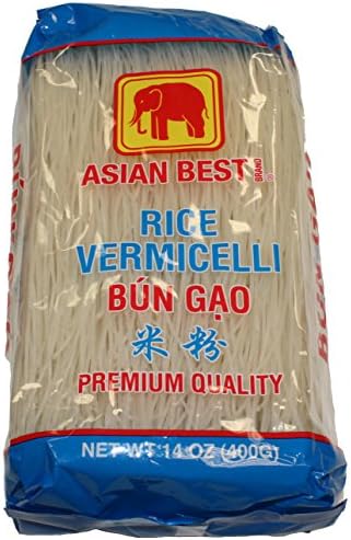 Asian Best Rice Vermicelli Bun Gao, 14 oz (3 Packs) | 140z, 3 Packs