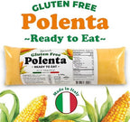 Food To Live Gluten-Free Polenta Ready To Eat, 17.6oz (500g) – Traditional Italian Pre-cooked Yellow Cornmeal, Alternative to Pasta or Rice, Vegan (Pack of 1)