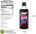 SodaStream Pepsi Wild Cherry Zero Sugar New Pour Bottles Drink Mix (440ml, Pack of 4)