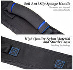 Gait Belt with Handles, Transfer Belt for Elderly, Patient Gait Belts, Transfer Belt Assist, Gait Belts for Seniors, Upgraded Using Rubber Handles (Blue)