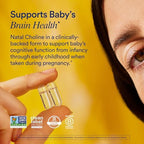 Ritual Natal Choline Supplement - 550mg - to Support Baby’s Cognitive Function When Taken During Pregnancy and Postpartum Choline Content in Breastmilk* - Vegan - Citrus - 30 Capsules - 30 Servings