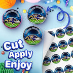 30 x Edible Cupcake Toppers – Baltimore Football Team Themed Collection of Edible Cake Decorations | Uncut Edible on Wafer Sheet