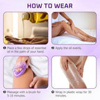 2 Pcs Meridian Massage Brush,Gua Sha Brush,Meridian Massage Brush for Belly,Gua Sha & Meridian Brush Massage Body Set for Belly, Back & Leg - Circulation Boost, Physical Lymphatic Drainage (Purple)