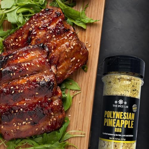 The Spice Lab Barbecue Gift Set – Gourmet Grilling Seasoning Set Collection with Polynesian Pineapple, Brown Sugar Chili, Smoked Butcher’s Blend, And Sweet & Tangy Rub – Great Bbq Gift Set