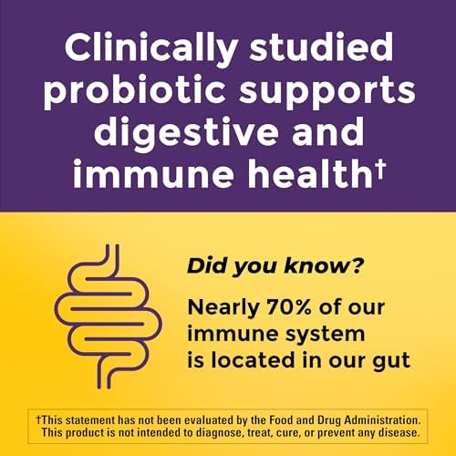 Nature Made Probiotics for Women and Men, Probiotic Capsules 1 Billion CFU from Live Cultures for Immune & Digestive Support, 30 Capsules, 30 Day Supply