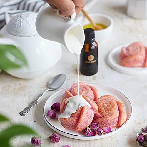 Ossoro Moroccan Rose Flavour Essence Pure Gluten-Free Flavor Essence For Food Flavoring for Baking 1 Fl Oz Bottle Used For Cakes, Ice creams