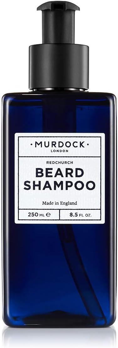 Murdock London Beard Shampoo for Men – Sulphate-Free, pH-Balanced Natural Beard Wash for Softening, Beard-Druff Prevention & Skin Comfort – Barber-Approved, Natural Oils for Hydration (8.5 fl. oz.)