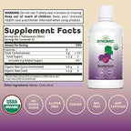 Dynamic Health Certified Organic Beetroot Juice Concentrate Dietary Supplement, No Added Sugar, Artificial Colors, Preservatives, BPA-Free, Gluten-Free, 32 oz