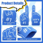 24Pcs Mini Foam Fingers Fan Baseball Party Favors We Are #1 Hand Fingers Accessories Football Sports Themed Party Team Supplies Gifts for Hockey Games Basketball Soccer Sport Events Birthday