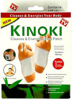 Kinoki Premium Natural Foot Patches - 10 Adhesive Pads for Foot Pain Relief & Odor Elimination