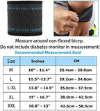 Diabetes Arm Band for Insulin Pod Monitoring System Protection Sensor Covers Compatible for Freestyle Libre Omnipod Dexcom, Armband Sleeve to Replace Adhesive Patches Tape for Sports & Daily (L)