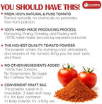 Lavendium, Premium 1.56 lbs (25oz) Tomato Powder – 100% Pure Dehydrated Tomato – Non-GMO, Vegan, Gluten-Free, No Additives – Rich Color & Flavor – Great for Cooking, Seasoning, Sauces & More