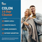 Dr. Tobias Colon Cleanse - Constipation Relief & Gut Health Support for Women & Men | 14 Day Colon Cleanser for a Gentle Colon Detox & Gut Flush - 28 Capsules (1-2 Daily)