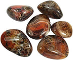 Natural Polished Banded Lace Agate Healing Crystal Specimen Irregular Palm Worry Stones Pebble Reiki Madagascar Collection Gifts Decor 1pc.（0.11-0.16 Pound