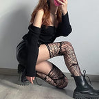 Fishnet Stockings For Women Sexy Tights Suspender Tights Ripped Sheer Stockings Thigh High Pantyhose Leggings