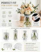 Silicone Blossom Grid Flower Arranger, 2026 New Flexible Floral Stem Holder for Vases, Water Proof & Reusable Flower Grid for Easy DIY Arrangements (Clear-2PCS)