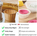 Nax Caki Parchment Brown Cupcake Liners 100pcs Standard Size, Muffin Baking Wrapping Packaging Cups,Holders Paper, Heavy Duty Greaseproof Wrappers for Wedding,Birthday,Party,Gift