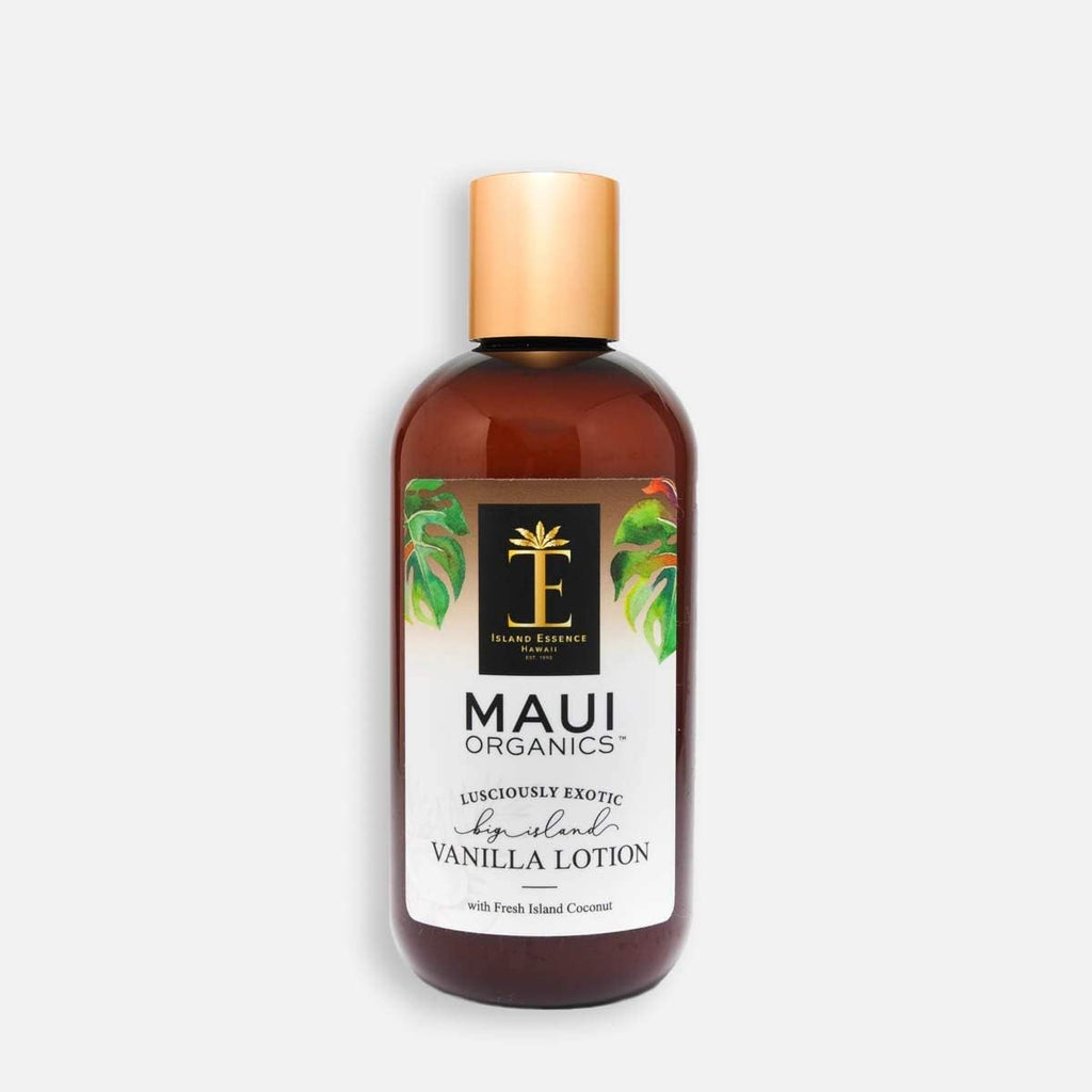 Island Essence - Big Island Vanilla Lotion, 8.5oz - Organic Vegan Skincare from Hawaii