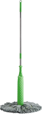 2 in 1 Dehydrator Mop, SelfWringing Water Mop, 360 Degree Sp-in Round Wall Cleaning Mop, Twist Mop, Microfiber Mop Wet and Dry, Quick Drying Floor Mop, for Bathroom Floor Wall Cleaning