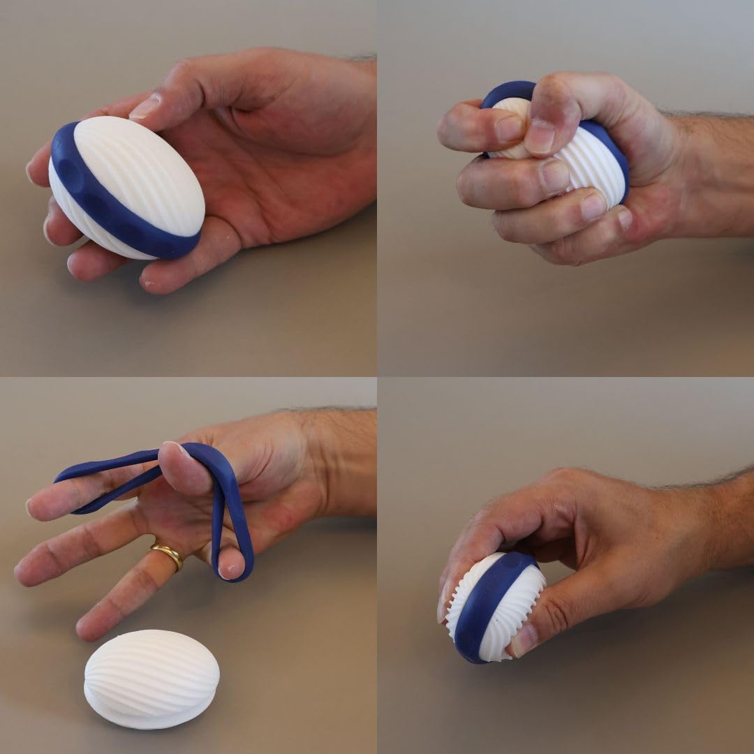 Remedic Hand & Finger Therapy Exerciser – Grip Strength & Dexterity Trainer with Resistance Rings & Exercise Guide – For Weak Hands, Arthritis, Rehab & Daily Function