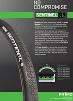 Sentinel, AIR/Pneumatic Wheelchair Set of 2 Tires. Versatile, Low Rolling Resistance and Durable,