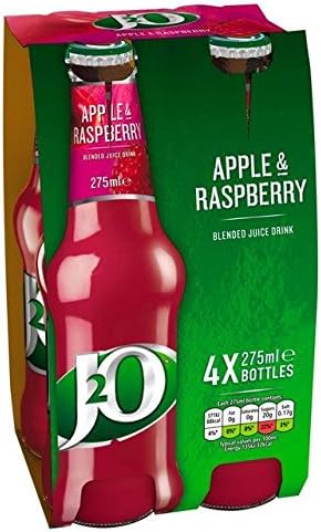 J2O Apple & Raspberry - 4 x 275ml (37.2fl oz)