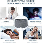 FRESHME Cotton Sleep Eye Mask for Women Men - 100% Blocking Light Travel Blindfold, Soft Zero Pressure Grey Eyes Cover with Adjustable Velcro Strap for Side Sleeper Night Sleeping, Work Nap and Yoga