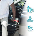 Stander HandyBar, Portable Vehicle Support Handle with Window Breaker and Seat Belt Cutter for Adults, Seniors, and Elderly, Car Door Assist Handle with Non-Slip Grip and Emergency Safety Tools