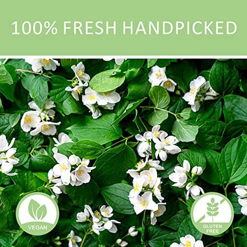 Goofoo Dried Jasmine Flower Buds Petals Decaffeinated Floral Chinese National Tea 100% Natural Pure NonToxic, Ideal for Gift, 1.2 oz